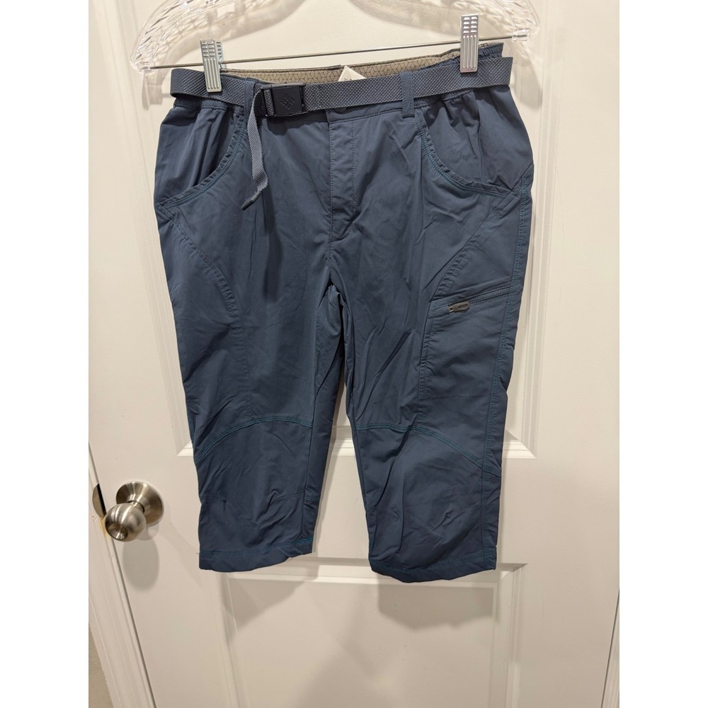 Columbia Womens Capri Pants Omni-Shade Sun Protection Blue Size M